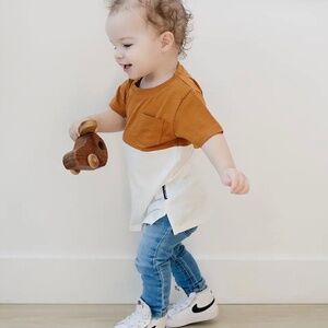 Kid's Color Block Pocket Tee